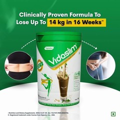 Vidaslim Protein Powder For Unisex Weight Control & Management Caffe Latte 400 G