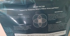 Relief Factor Support for Temporary Relief of minor Aches and Pains 60 Packets.