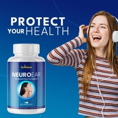 NeuroEar- Hearing Support- 4 Bottles- 240 Capsules