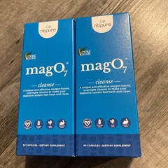 2x Boxes nbpure MagO7 Natural Cleanse & Detox – 30 Capsules Each Exp 11/2028