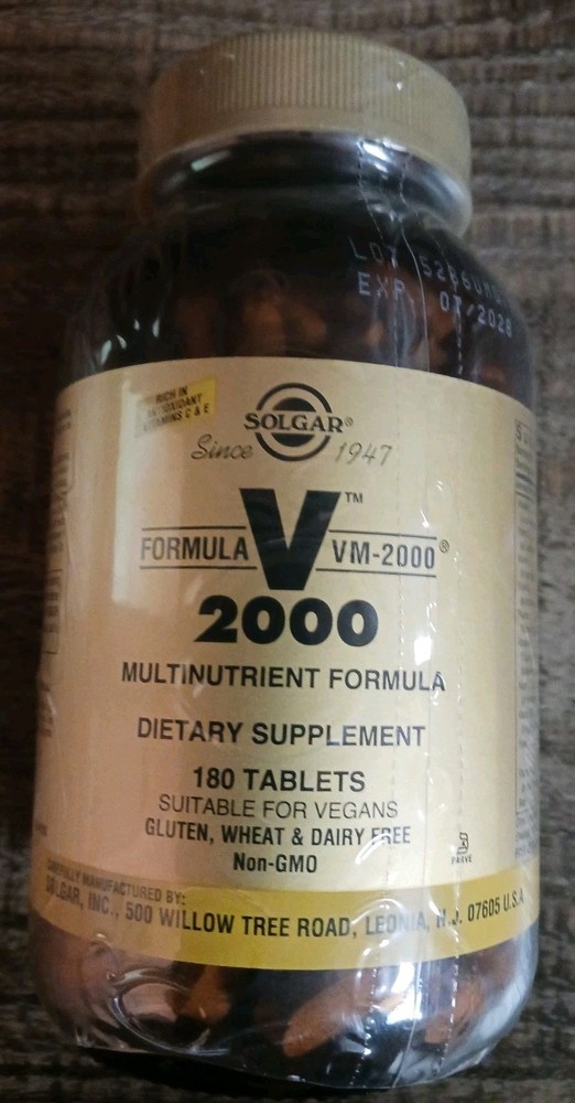 Solgar Formula VM-2000 Tablets 180 Tabs 07/28
