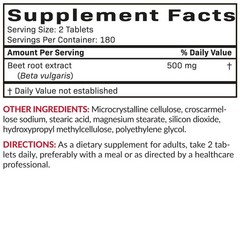 Extra Strength Beet Root Supplement, Non-GMO, 360 Veggie Tablets for Energy & He