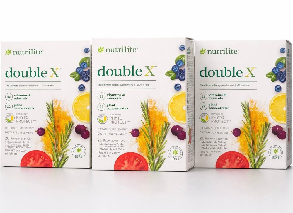 Amway Nutrilite Double X Multi-Vitamins & Minerals-30 Day Supply (60-Packets)