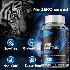 Booster Testosterone 120pcs – Workout, Build Muscle, Strength,Energy&Performance