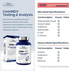 1MD Nutrition LiverMD – Liver Support Supplement | Siliphos Milk Thistle Extract
