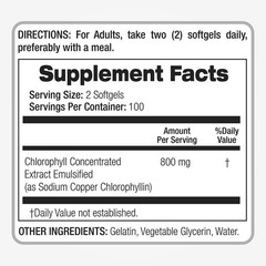 FITO MEDIC’S Lab – Chlorophyll – Pure – 800 mg per 200 Count (Pack of 1)
