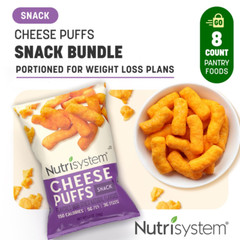 8 Servings Nutrisystem Cheese Puffs 8 count Pack Delicious, Diet Friendly Snacks