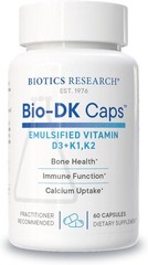 BIOTICS RESEARCH Bio-DK CapsCEmulsified Vitamin D and K,Vitamin D3 125 mcg&Vita