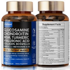 Glucosamine Chondroitin Turmeric MSM Triple Strength Joint Support 2800mg 120pcs