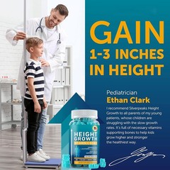 Height Growth for Gummies Kids & – Teens Growth Supporting Vitamins, 60 Count US