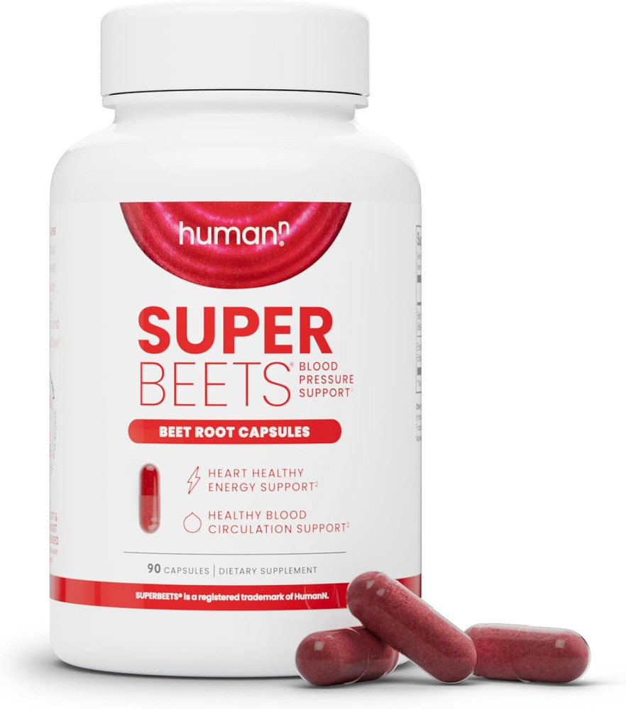 Superbeets Beet Root Capsules Quick Release 1000Mg, Helps Support Nitric Oxide P