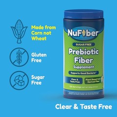 Prebiotic Fiber Powder 125 Servings – Clear Tasteless Gut & Digestive Health