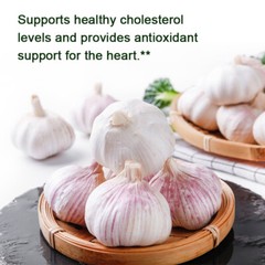 Odorless Garlic 1500mg – Heart & Circulatory Health Cholesterol Levels Support