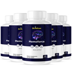 Memoforce- Brain Support- 5 Bottles- 300 Capsules