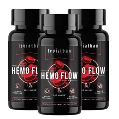 3Pcs-Leviathan Nutrition Hemo Flow Supplement Nattokinase with forNitric Oxide+
