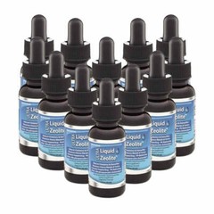 12-pak PURE Liquid Zeolite Natural Clinoptilolite Micronized – Powder Capsules