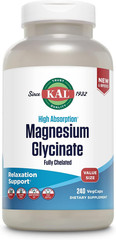 Magnesium Glycinate, New & Improved Fully Chelated High Absorption Formula with