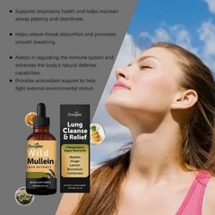Herbal Leaf Extract Bio-organic for Lung Natural Lung Cleanse Drops Wild Mullein