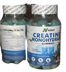 Creatine Monohydrate Gummies ~ 2 Bottles (90 Ea)~Blueberry~NOAVII~11/26