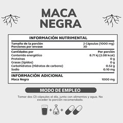 Black Maca 60pcs, Regulate Mood, Super Absorption, Improve Athletic Performance