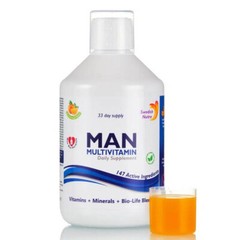 Swedish Nutra Liquid Multivitamin for Men Energy, Immune & Bone Support 3x500ml