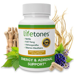 Lifetones Energy & Adrenal Support Capsules – 60 Count