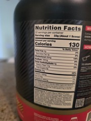 optimum nutrition whey protein strawberry &creme exp 5/2028