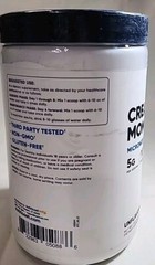Nutricost – Creatine Monohydrate – 5g – 100 Servings – EXP: 1/27