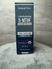 Triquetra L-Methylfolate 5-MTHF Plus Methyl B12 15mg Berry Liquid Vegan