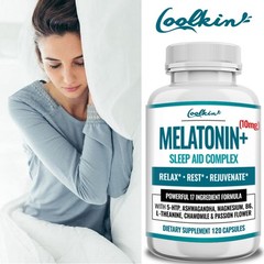Melatonin + Sleep Aid 120pcs – Ashwagandha, Chamomile, L-Theanine