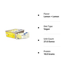 Gomacro Organic Lemon Protein Bars 2.3 Oz Pack Of 4