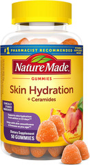 Nature Made Skin Hydration Gummies Ceramides Biotin Vitamin C 50 Count NEW