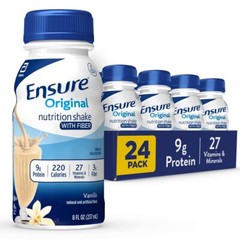 Ensure Original Vanilla Nutrition Shake with Fiber| Meal Replacement Shake |