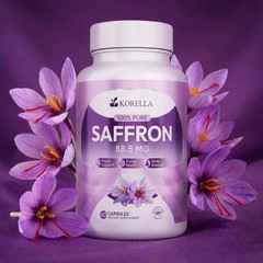 Korella Saffron Extract [88.5Mg] suitable for Stress, Mood & Focus – Organic