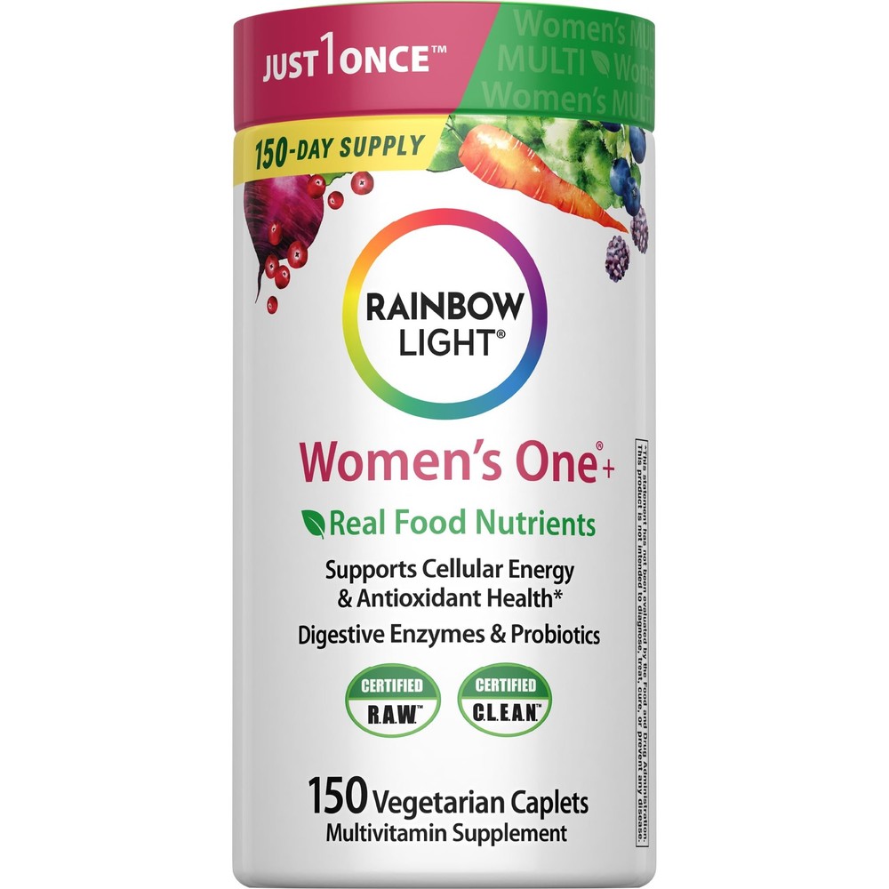 Rainbow Light Womens Multivitamin One + | 150 150 Count (Pack of 1), Green