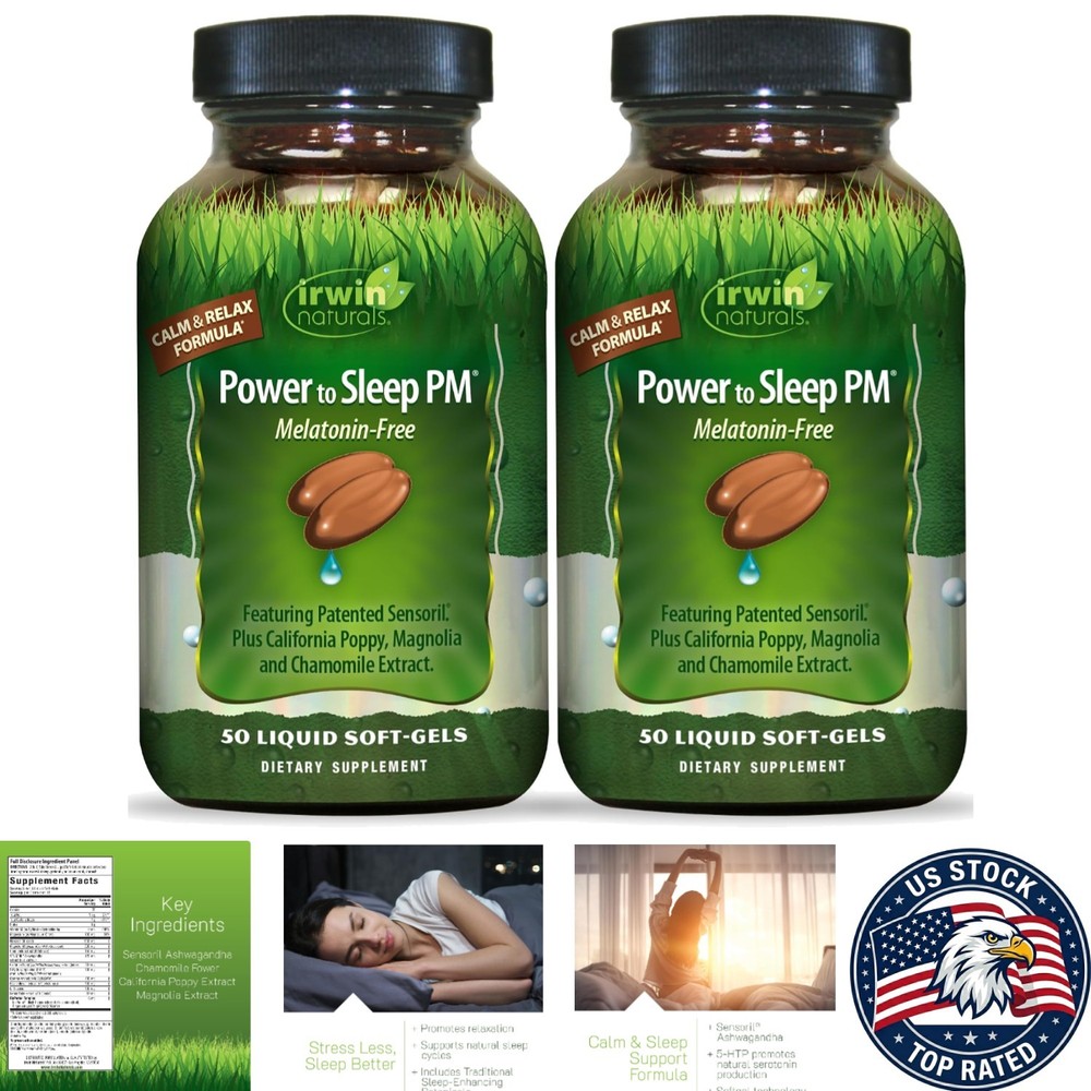 Power to Sleep PM: Melatonin-Free Sleep Support with Ashwagandha & Magnesium