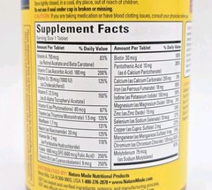 New Nature Made Multi for Her With Iron Calcium 90 Tablets Gluten-Free 4/2027