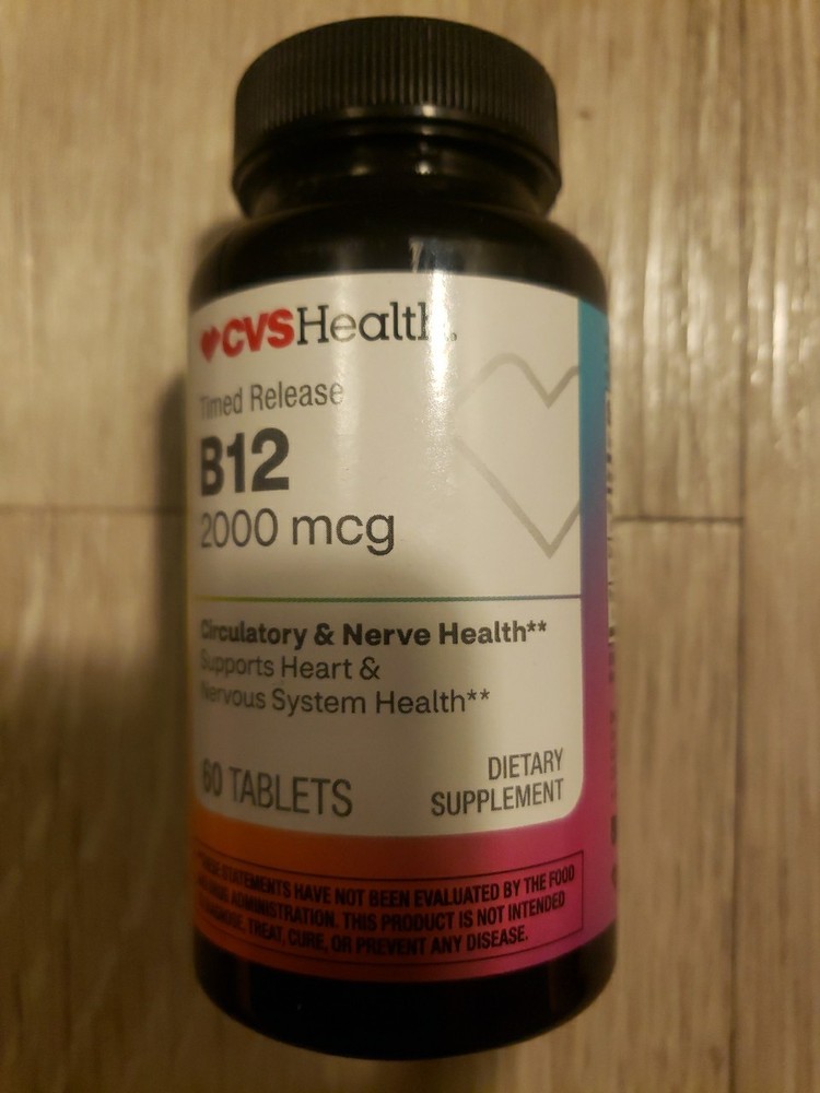 CVS Health B12, 2000 mcg, 60 tablets Exp: 08/27