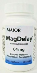 MagDelay 64mg Delayed Release Magnesium Supplement 60 Count Tablets -Exp 06-2024