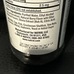 Natrol Liquid Melatonin Sleep (2.5mg) Berry 8 fl.oz Exp 04/2025