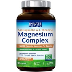 Magnesium Complex w/ Magnesium Glycinate Citrate Malate Taurate 90 Capsules
