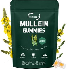 Mullein Leaf Extract Gummies for Lung Cleanse, Extra Strength 10000 MG USA