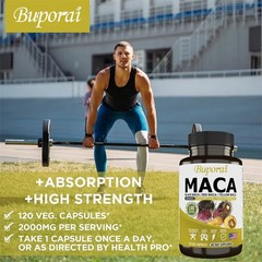 Maca Root 240pcs,Support Reproductive Health, Enhance Stamina, Reduce Stress