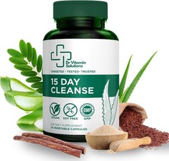 DR VITAMIN SOLUTIONS 15 Day Cleanse – Natural Colon Detox & Digestive Support