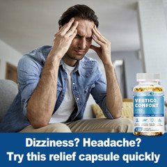 Vertigo Comfort Capsule 1750mg Dizziness Relief Supplements Body Balance Softgel