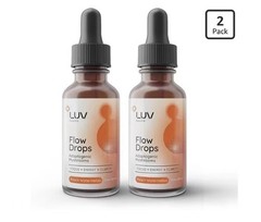 (2-Pack) LUV Health Flow Drops – Health LUV Flow Adaptogen Mushroom Blend Drops