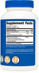 Nutricost Cranberry Extract (25,000mg) (120 Capsules) With Vitamin C & Vitamin E