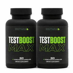 2 TEST bottles BOOST Max Sculptnation Testosterone Build Muscle Men weight Loss