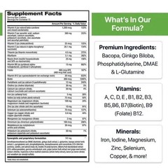 Focus Factor Adults Extra Strength- Brain Supplement for Memory – 120 Tablets