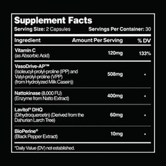 3Pcs-Leviathan Nutrition Hemo Flow Supplement Nattokinase with forNitric Oxide+
